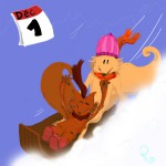 Les Fox en luge 01-12