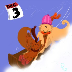 Les Fox en luge 03-12