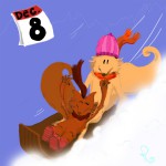 Les Fox en luge 08-12
