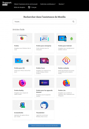 Assistance de Mozilla